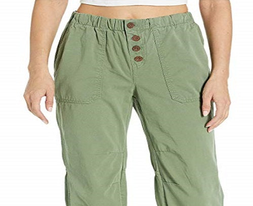 Calça jogger feminina Free People Cadet Pull on, verde, tamanho pequeno