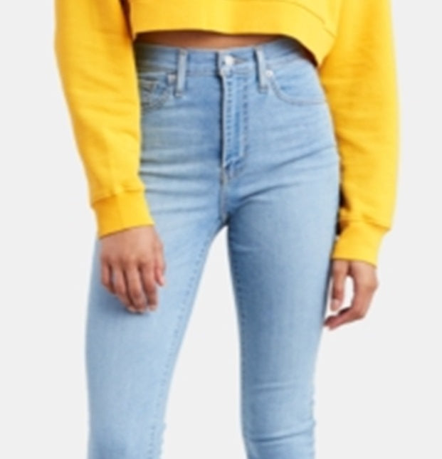 Calça Jeans Levi's Mile High Super Skinny Feminina Azul Tamanho 29