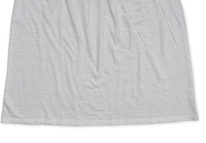 Regata feminina bordada com alças largas estilo &amp; co, branca, tamanho GG