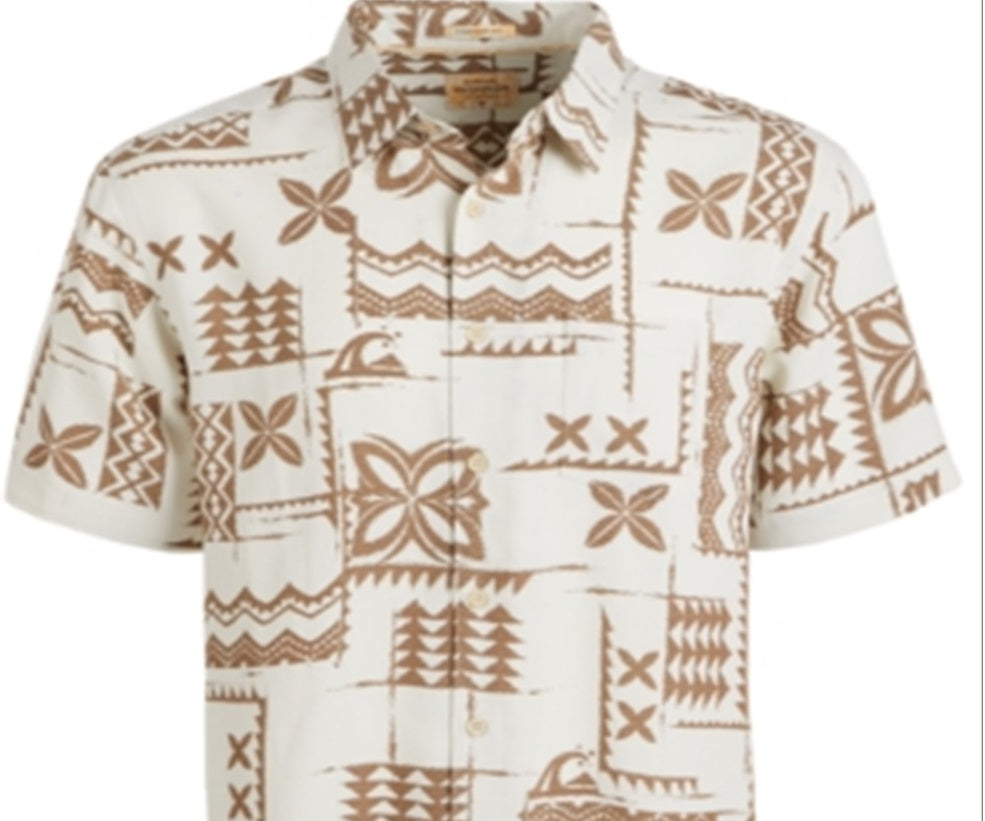 Camisa Quiksilver Izu Island Masculina Marrom Tamanho XX-G