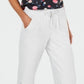 Calça Lounge Feminina Ideology Tie Heather Branca Tamanho X-G