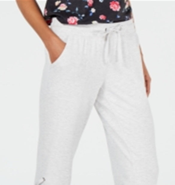 Calça Lounge Feminina Ideology Tie Heather Branca Tamanho X-G