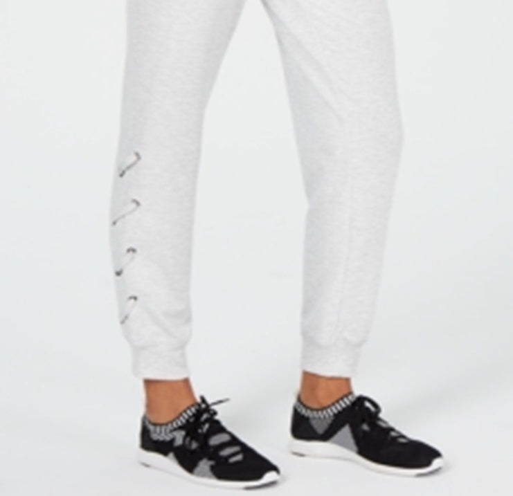 Calça Lounge Feminina Ideology Tie Heather Branca Tamanho X-G