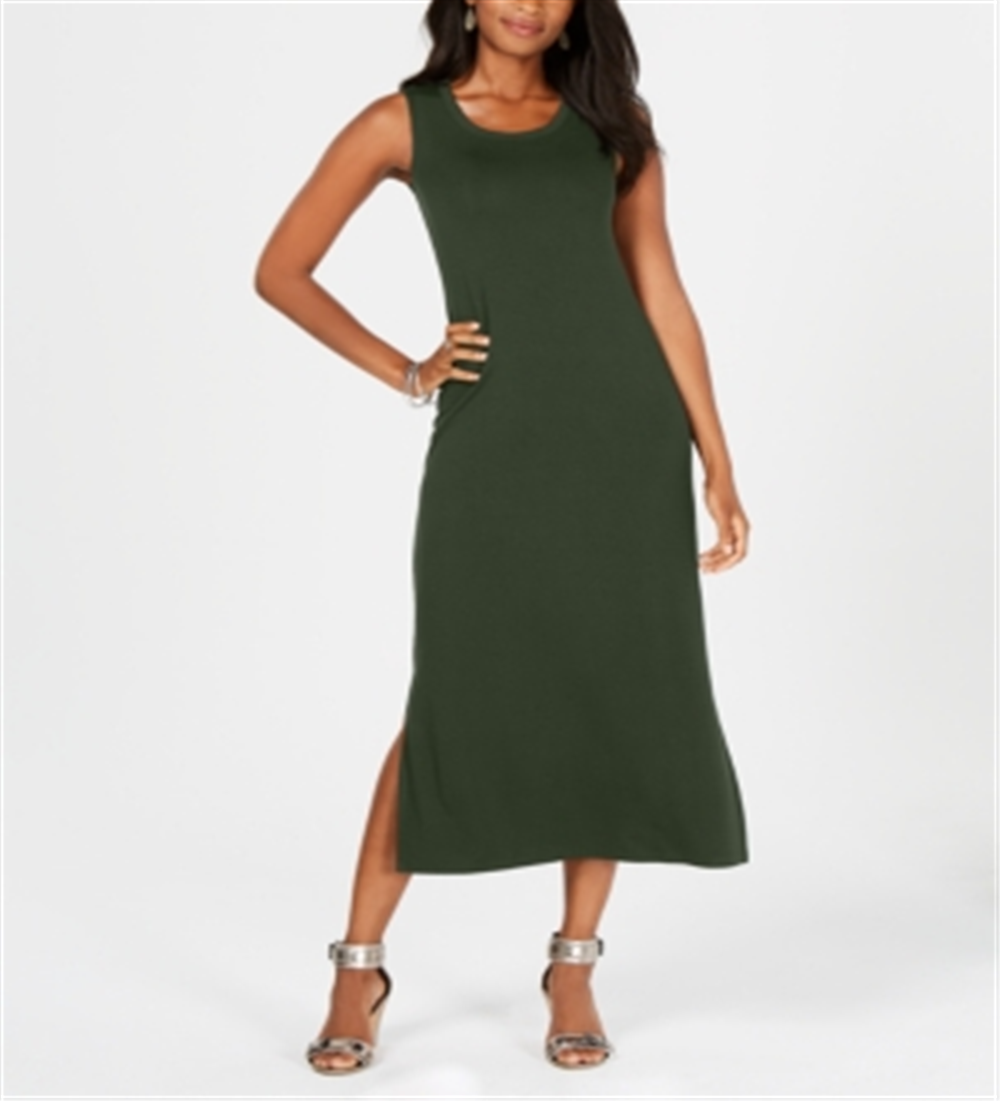 Vestido longo feminino Style &amp; Co, verde, tamanho pequeno, extrapequeno