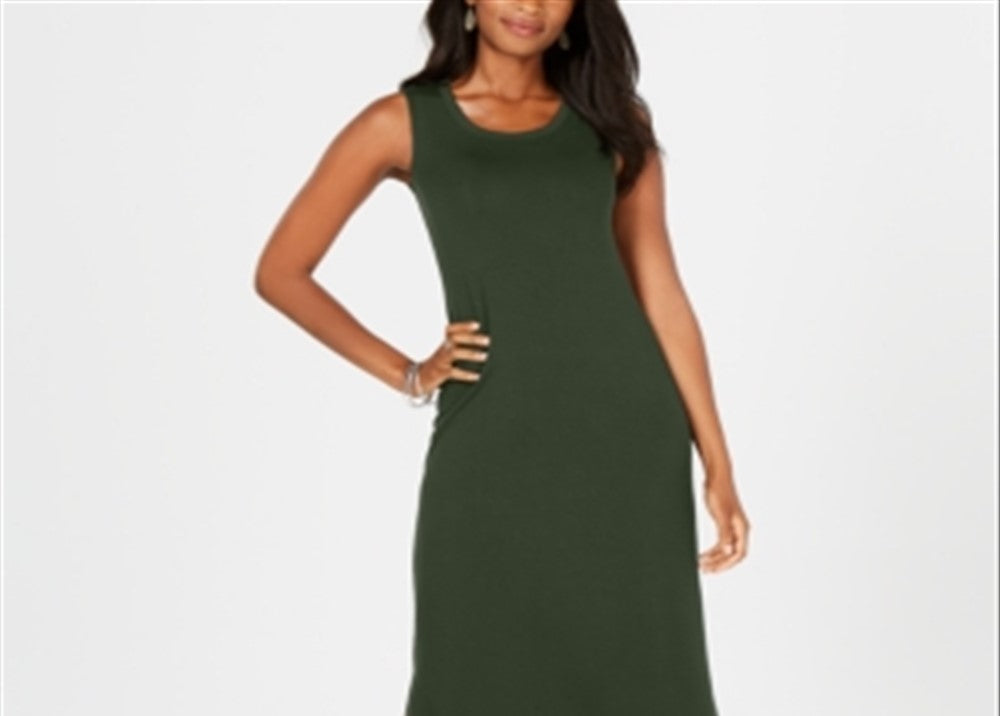 Vestido longo feminino Style &amp; Co, verde, tamanho pequeno, extrapequeno