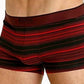 Cueca boxer masculina Hugo Boss com logo listrado, vermelha, tamanho pequeno