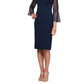 Vestido curto feminino Alex Evenings azul tamanho 6