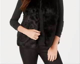 Colete de pele sintética Say What? Junior, preto, tamanho extragrande