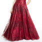 Diga sim ao vestido de baile de formatura com glitter em malha vinho tamanho 7-8