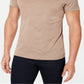 Camiseta Alfani Masculina End On End Dot Marrom Tamanho P