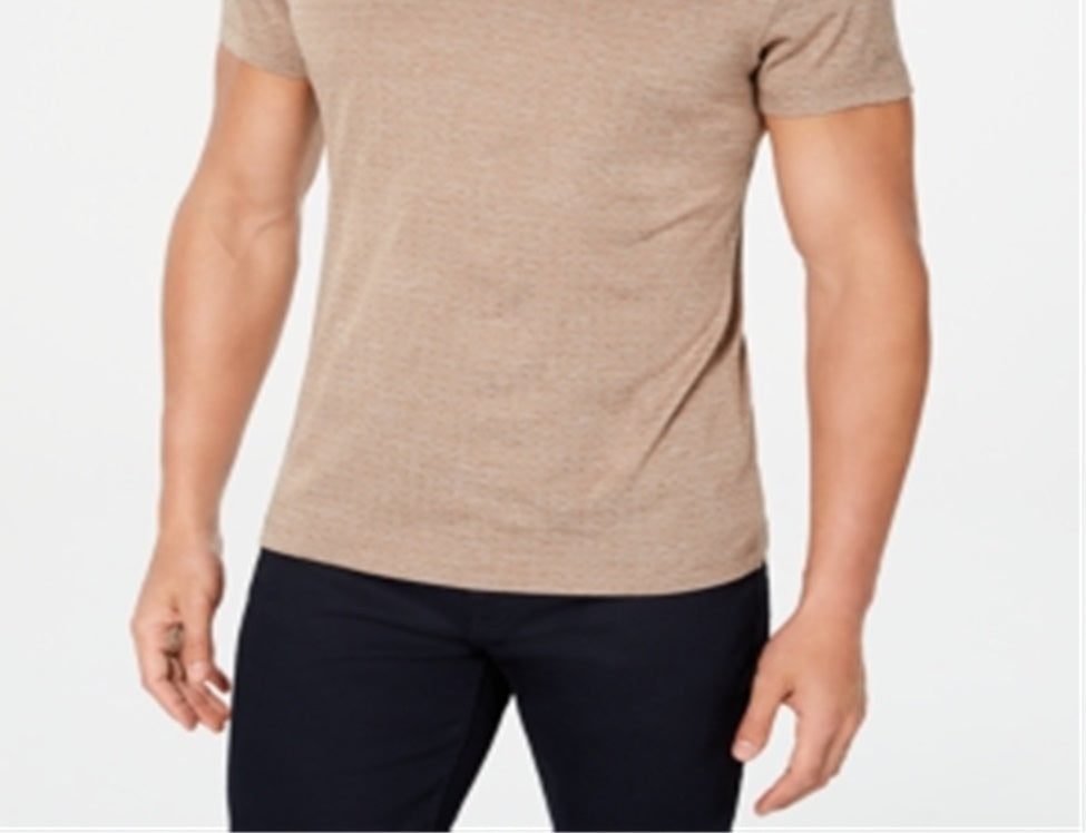Camiseta Alfani Masculina End On End Dot Marrom Tamanho P