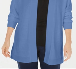 Karen Scott Cardigan Feminino Frente Aberta Azul Tamanho Pequeno