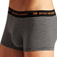 Cueca boxer masculina Hugo Boss com logo listrado, preta, tamanho XXG