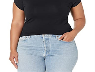 Camiseta feminina Downeast Essential Tee preta tamanho XXL