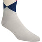 Meias Cole Haan Masculinas Diamond Dress Crew Azul Tamanho 7-12