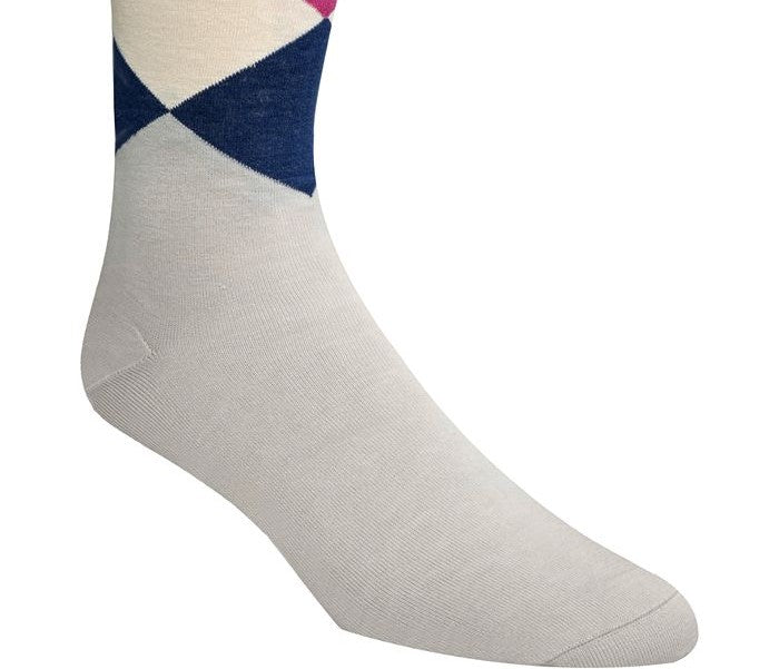 Meias Cole Haan Masculinas Diamond Dress Crew Azul Tamanho 7-12