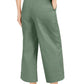 Calças culotte femininas INC International Concepts com botões, verde, tamanho 14