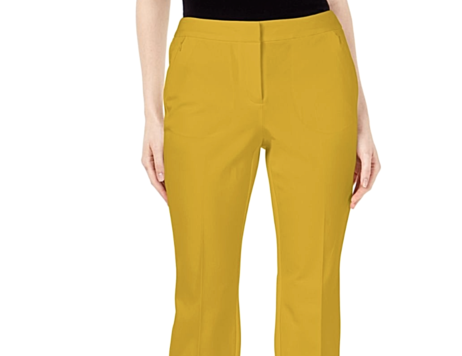 Calça Capri Feminina Alfani Amarela Tamanho 4 Petite