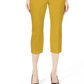 Calça Capri Feminina Alfani Amarela Tamanho 4 Petite