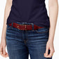 Camiseta feminina Tommy Hilfiger com decote em V, azul, tamanho grande