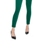 Calça skinny com bolso e zíper NYDJ feminina, tamanho 6, verde