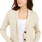 Blazer feminino Charter Club marrom tamanho grande