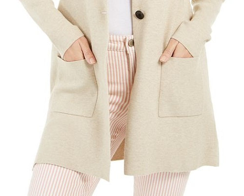 Blazer feminino Charter Club marrom tamanho grande