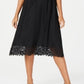 Vestido MIDI de renda feminino Alfani, preto, tamanho 8