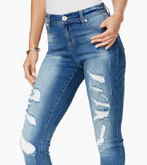 Calça jeans skinny feminina INC International Concepts, azul, tamanho 18