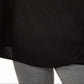 Poncho feminino de cashmere com gola alta Charter Club, preto, tamanho P/M