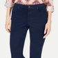 Calça modeladora de veludo cotelê feminina Style &amp; Co, azul, tamanho 10