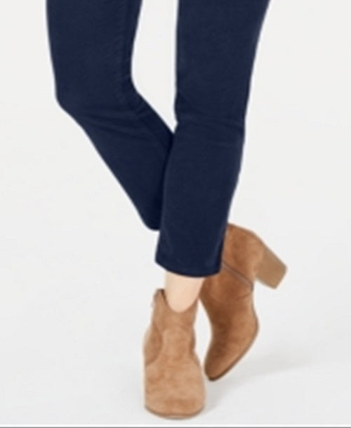 Calça modeladora de veludo cotelê feminina Style &amp; Co, azul, tamanho 10