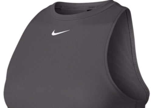 Camiseta regata curta Nike Pro feminina cinza, tamanho pequeno