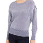 Suéter feminino com estampa texturizada e gola joia, manga comprida, tamanho XX-G, da INC International Concepts
