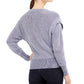 Suéter feminino com estampa texturizada e gola joia, manga comprida, tamanho XX-G, da INC International Concepts