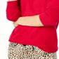 Suéter de cashmere feminino com decote em V Charter Club, vermelho, tamanho pequeno G