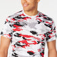 Camiseta camuflada masculina American Rag, branca, tamanho pequeno