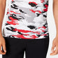 Camiseta camuflada masculina American Rag, branca, tamanho pequeno