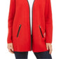 Sobretudo feminino Charter Club, vermelho, tamanho pequeno, extragrande