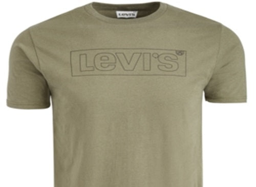 Camiseta Levi's Masculina Boxed Logo Verde Tamanho Médio