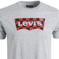 Camiseta Masculina Levi's Xadrez Logo Cinza Tamanho XG