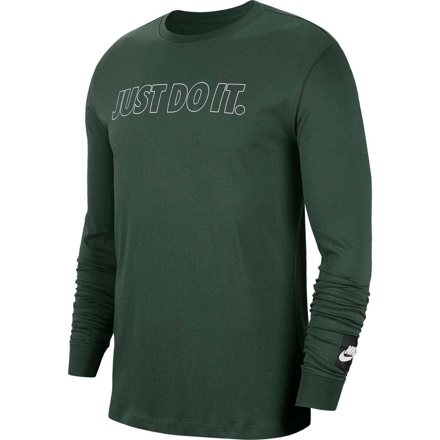 Camiseta Nike Just Do It Manga Longa Masculina Verde Tamanho GG