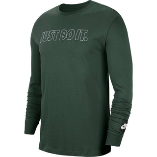 Camiseta Nike Just Do It Manga Longa Masculina Verde Tamanho GG
