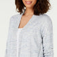 Camiseta feminina de manga comprida Charter Club, azul, tamanho XX-G