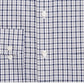 Camisa social masculina Club Room Classic Regular Fit Gingham Check Performance cinza tamanho 34x35