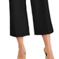 Calça culotte feminina com cinto e bolsos INC International Concepts, preta, tamanho 6
