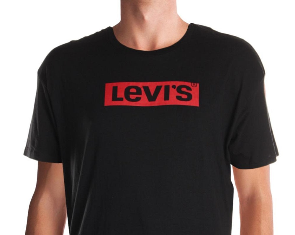 Camiseta Levi's Box Tab Graphic Masculina Preta Tamanho XXX-G
