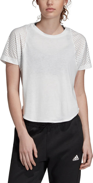 Camiseta Adidas ID Mesh Feminina Branca Tamanho P