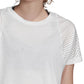 Camiseta Adidas ID Mesh Feminina Branca Tamanho P