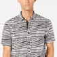 Camisa masculina de botões de cambraia da INC International Concepts, preta, tamanho pequeno